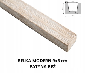 Belka Modern Beż 9x6cm