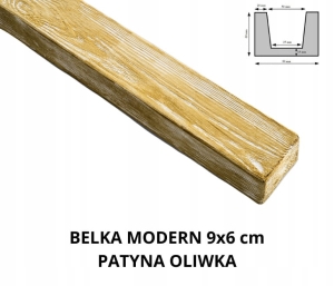 Belka Sufitowa Ozdobna 9x6cm