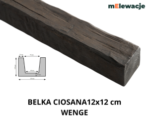 Belka Rustykalna Ciosana Wenge