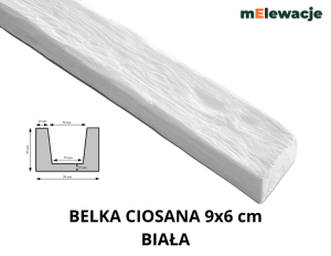 Belka Rustykalna Dekoracyjna Biała