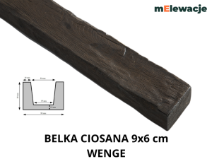 Imitacja Belki Drewnianej Na Sufit WENGE