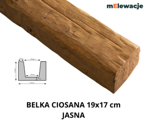 Belka Rustykalna Drewniana JASNA