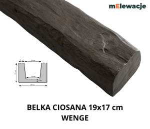 Belka Rustykalna Z Poliuretanu WENGE