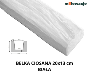 Imitacja Belki Rustykalnej BIAŁA