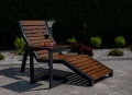 leżak ogrodowy loftowy