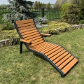 leżak ogrodowy loftowy sosna