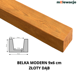 Belka Modern ZŁOTY  DĄB 9x6cm 