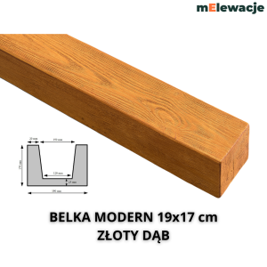 Belka Poliuretanowa ZŁOTY DĄB 19x17cm 