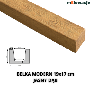 Belka Poliuretanowa JASNY DĄB 19x17cm     