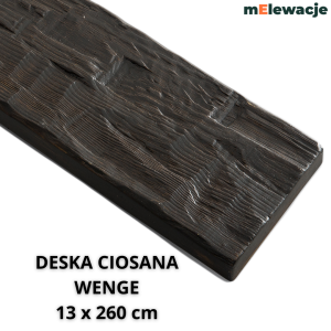 Deska Rustykalna Ciosana WENGE  13/20 cm
