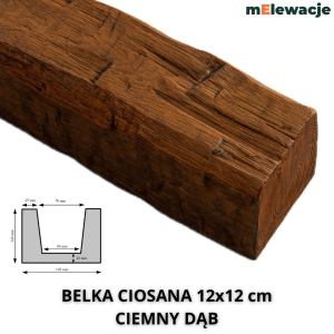 Belka Drewniana CIEMNY DĄB 
