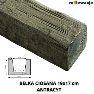 Atrapa Belki Drewnianej ANTRACYT