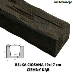 Atrapa Belki Drewnianej CIEMNY DĄB RUSTIK