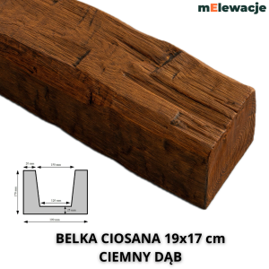 Atrapa Belki Drewnianej CIEMNY DĄB 