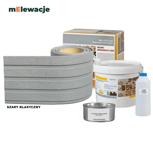 lamel elewacja szary