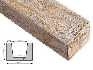 Imitacja Starych Belek 19x17cm