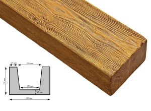 Belka Drewniana Imitacja 20x13cm