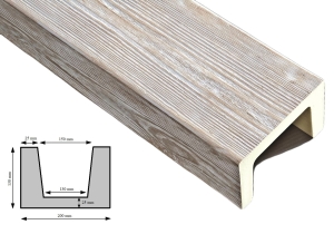 Belka Dekoracyjna Na Sufit 20x13cm