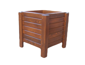 Drewniana donica kwadratowa