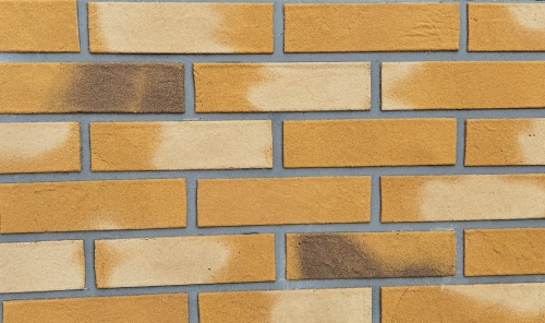 Cegła Żółto Brązowa klasik żółty mokry z plamami